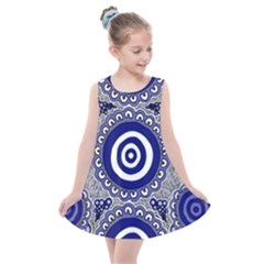 Aboriginal Art - Gathering Kids  Summer Dress by hogartharts