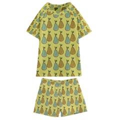 Pears Yellow Kids  Swim Tee And Shorts Set