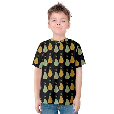 Pears Black Kids  Cotton Tee by snowwhitegirl