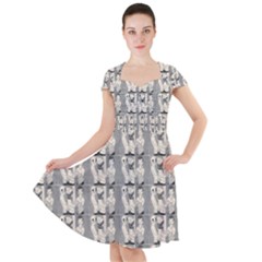 Vintage Girl With Basket Comic Cap Sleeve Midi Dress by snowwhitegirl