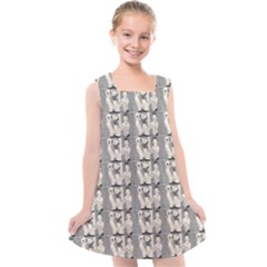 Vintage Girl With Basket Comic Kids  Cross Back Dress by snowwhitegirl