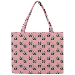 Panda With Bamboo Pink Mini Tote Bag by snowwhitegirl