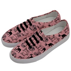 Dog Pattern Pink Men s Classic Low Top Sneakers by snowwhitegirl