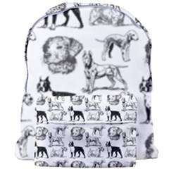 Dog Pattern White Giant Full Print Backpack by snowwhitegirl