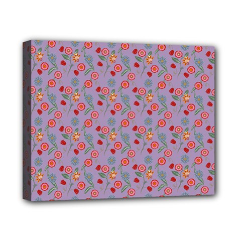 Vintage Floral Lilac Canvas 10  X 8  (stretched) by snowwhitegirl