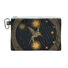 Wonderful Hummingbird With Stars Canvas Cosmetic Bag (large) by FantasyWorld7