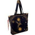 Wonderful Hummingbird With Stars Drawstring Tote Bag View2