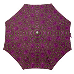 Modern Asian Ornate Pattern Straight Umbrellas by dflcprints