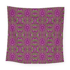 Modern Asian Ornate Pattern Square Tapestry (large)