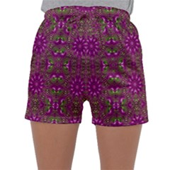 Modern Asian Ornate Pattern Sleepwear Shorts by dflcprints