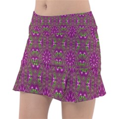 Modern Asian Ornate Pattern Tennis Skirt by dflcprints