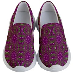 Modern Asian Ornate Pattern Kid s Lightweight Slip Ons by dflcprints