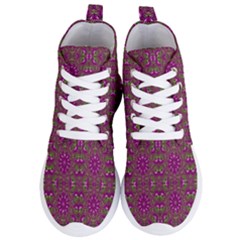 Modern Asian Ornate Pattern Women s Lightweight High Top Sneakers by dflcprints