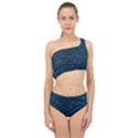 Retro Space Pattern Spliced Up Two Piece Swimsuit View1