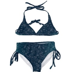 Retro Space Pattern Kids  Classic Bikini Set