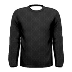 Victorian Paisley Black Men s Long Sleeve Tee