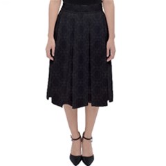 Victorian Paisley Black Classic Midi Skirt by snowwhitegirl