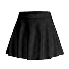 Victorian Paisley Black Mini Flare Skirt by snowwhitegirl