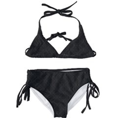 Victorian Paisley Black Kids  Classic Bikini Set by snowwhitegirl