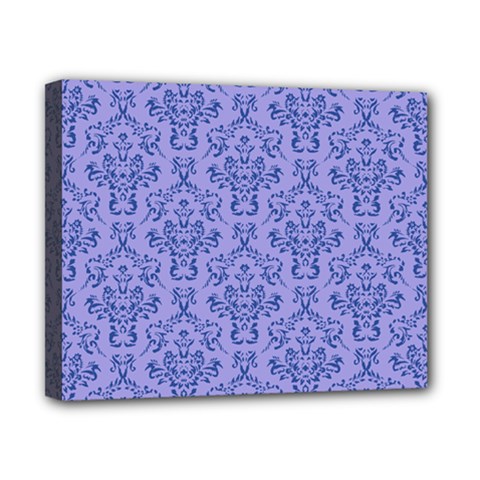 Victorian Blue Ornamental Canvas 10  X 8  (stretched) by snowwhitegirl