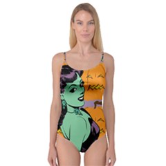 Zombie Retro Girl Camisole Leotard  by snowwhitegirl