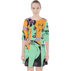 Zombie Retro Girl Pocket Dress