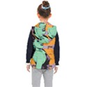 Zombie Retro Girl Kid s Hooded Puffer Vest View2