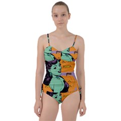 Zombie Retro Girl Sweetheart Tankini Set by snowwhitegirl