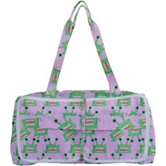 Green Alien Monster Pattern Pink Multi Function Bag