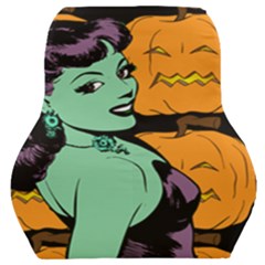 Zombie Retro Girl Black Car Seat Back Cushion 