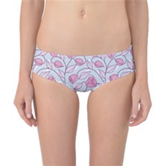 Pink Roses Pattern Classic Bikini Bottoms by JadehawksAnD