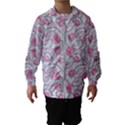 Pink Roses Pattern Hooded Windbreaker (Kids) View1