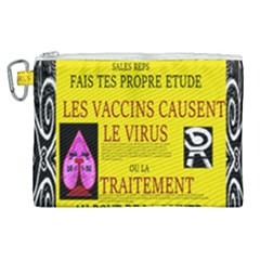 Ronald Story Vaccine Mrtacpans Canvas Cosmetic Bag (XL)