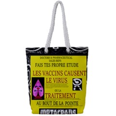 Ronald Story Vaccine Mrtacpans Full Print Rope Handle Tote (small) by MRTACPANS