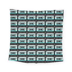 Aqua Cassette Square Tapestry (small) by snowwhitegirl