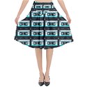 Aqua Cassette Flared Midi Skirt View1