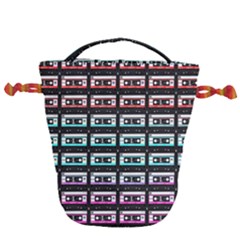 Three Color Ombre Cassette Drawstring Bucket Bag by snowwhitegirl