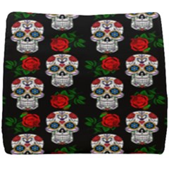 Skull Pattern Black Seat Cushion