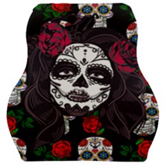 Mexican Skull Lady Car Seat Velour Cushion 