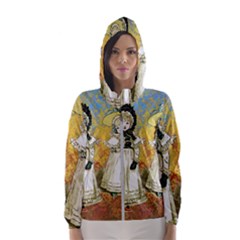 Little Victorian Girls Hooded Windbreaker (women) by snowwhitegirl