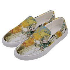 Little Victorian Girls Men s Canvas Slip Ons by snowwhitegirl