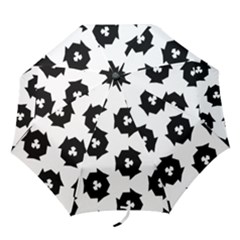 Black And White Pattern Folding Umbrellas by Simbadda