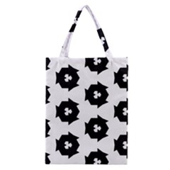 Black And White Pattern Classic Tote Bag by Simbadda