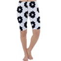 Black And White Pattern Cropped Leggings  View1