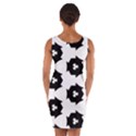 Black And White Pattern Wrap Front Bodycon Dress View2