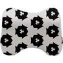 Black And White Pattern Head Support Cushion View1