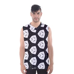 Black And White Men s Basketball Tank Top by Simbadda