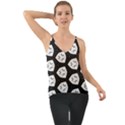 Black And White Chiffon Cami View1