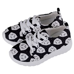 Black And White Kids  Lightweight Sports Shoes