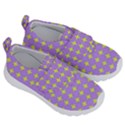 Pastel Mod Purple Yellow Circles Velcro Strap Shoes View3